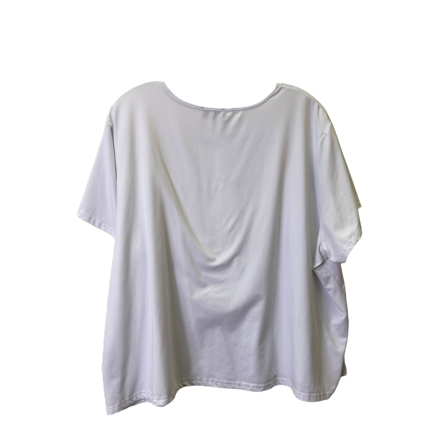 White Top Short Sleeve By Bebe, Size: 2x