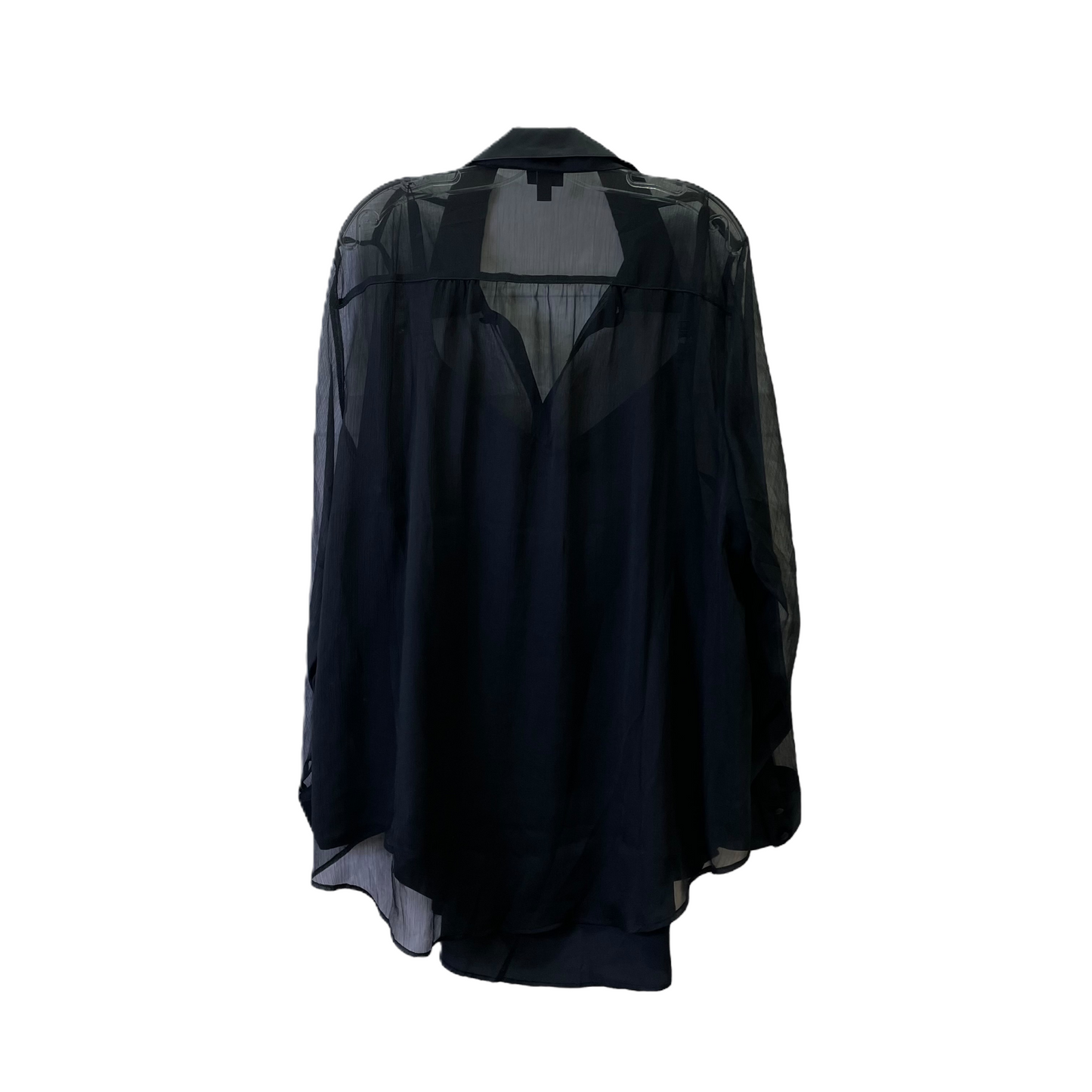 Black Blouse Long Sleeve By Torrid, Size: 2x