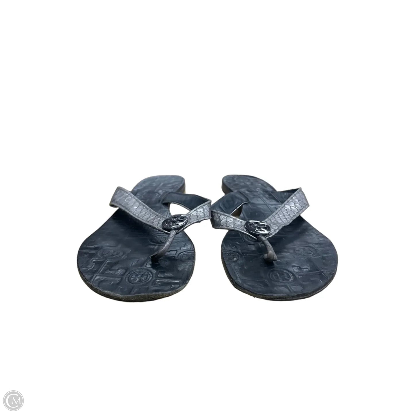 Sandals Designer By Tory Burch In Grey, Size: 8.5