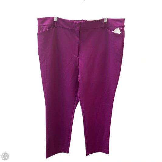 Pants Dress By Liz Claiborne In Purple, Size: 18