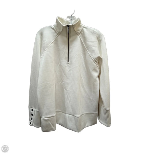 Sweatshirt Crewneck By Cable And Gauge In White, Size: S