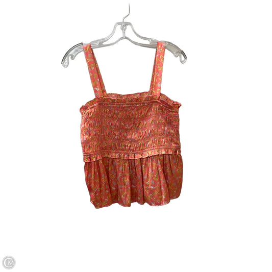 Top Sleeveless By J. Crew In Coral, Size: Xl
