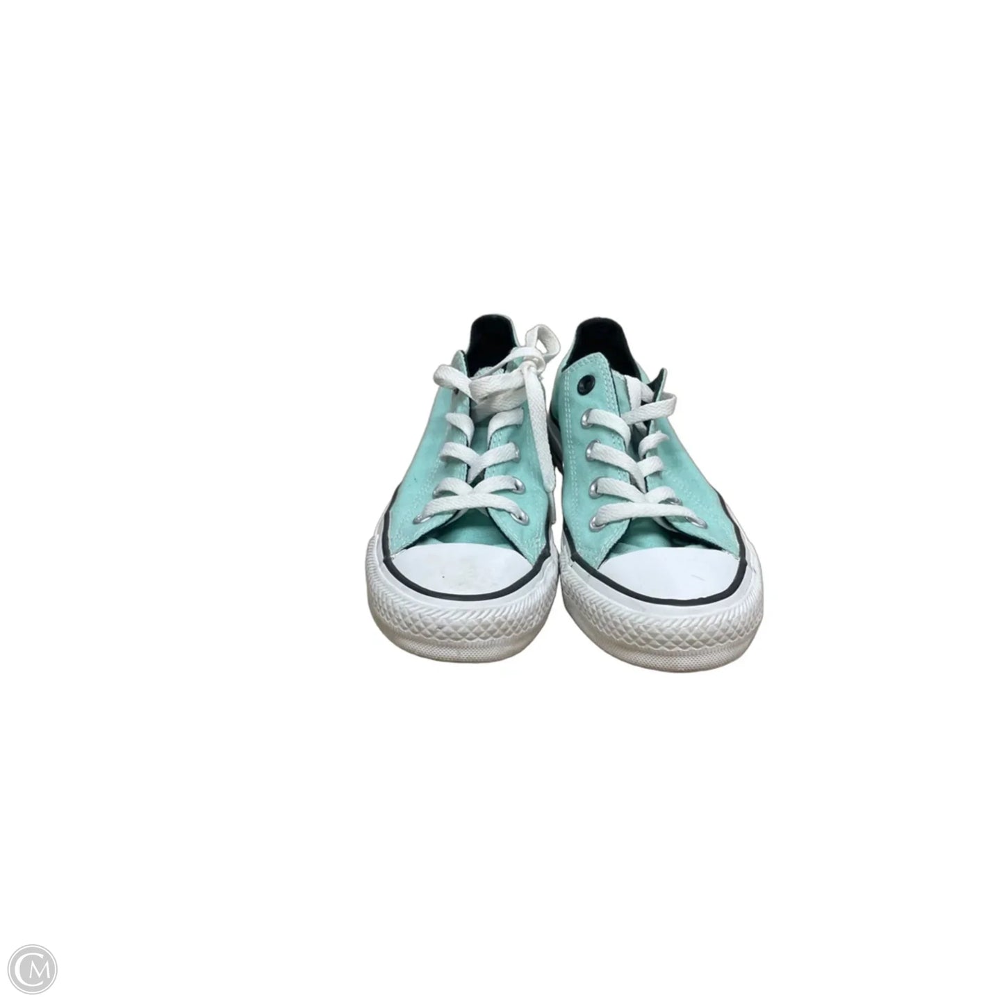 Shoes Sneakers By Converse In Green & White, Size: 6