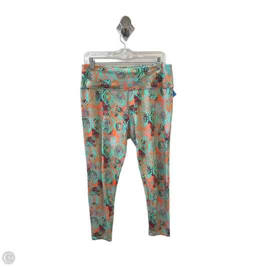 Pants Leggings By Soft Surroundings In Green & Orange, Size: 8