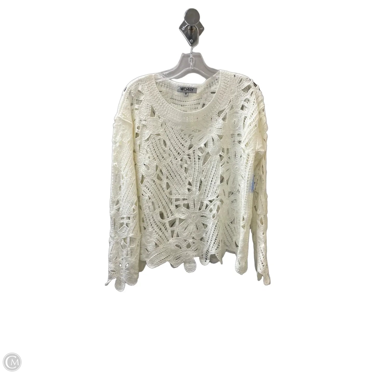 Sweater By Wdny In Cream, Size: M