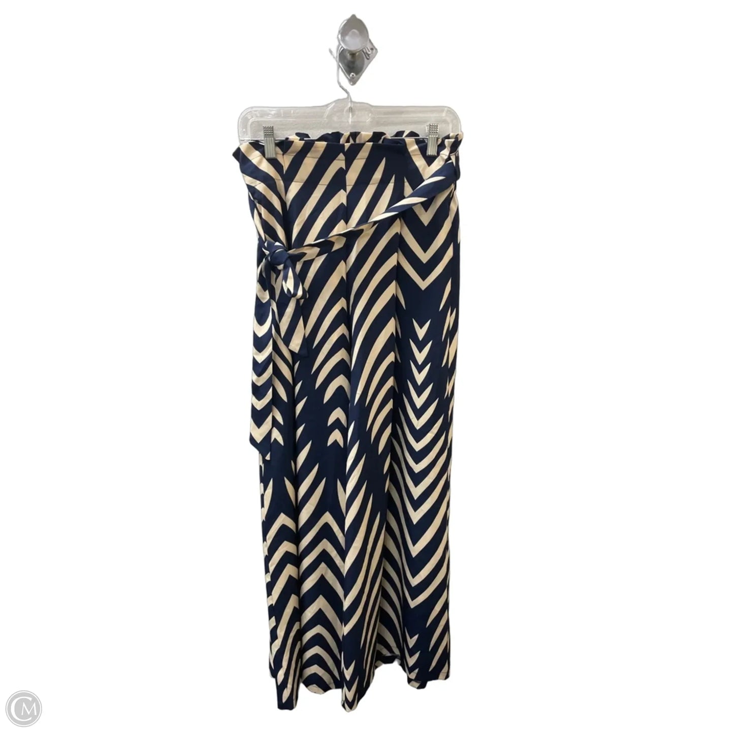 Pants Wide Leg By Shein In Blue & Cream, Size: 8
