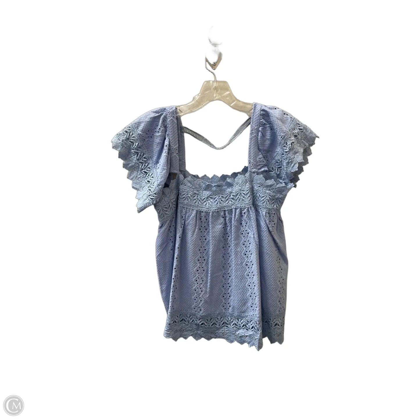 Top Short Sleeve By Entro In Blue, Size: S
