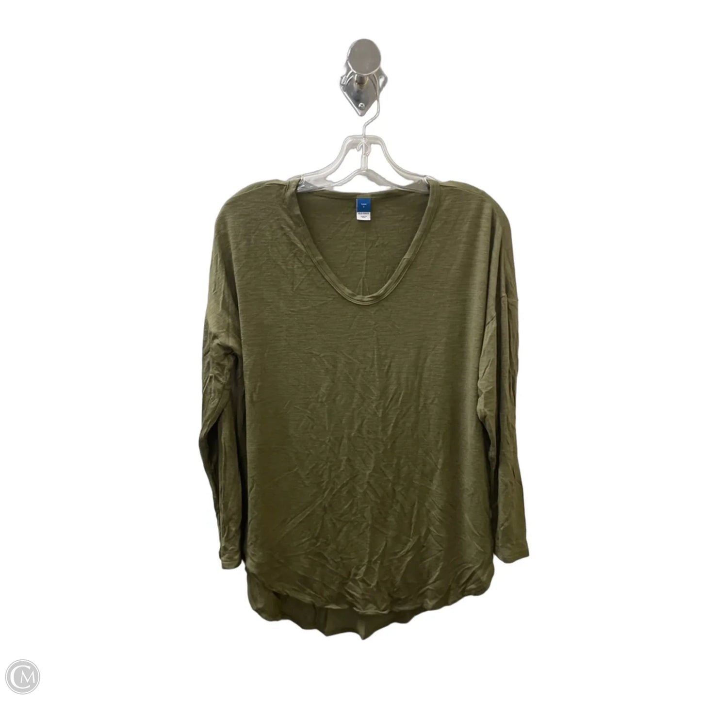 Top Long Sleeve By Old Navy In Green, Size: S