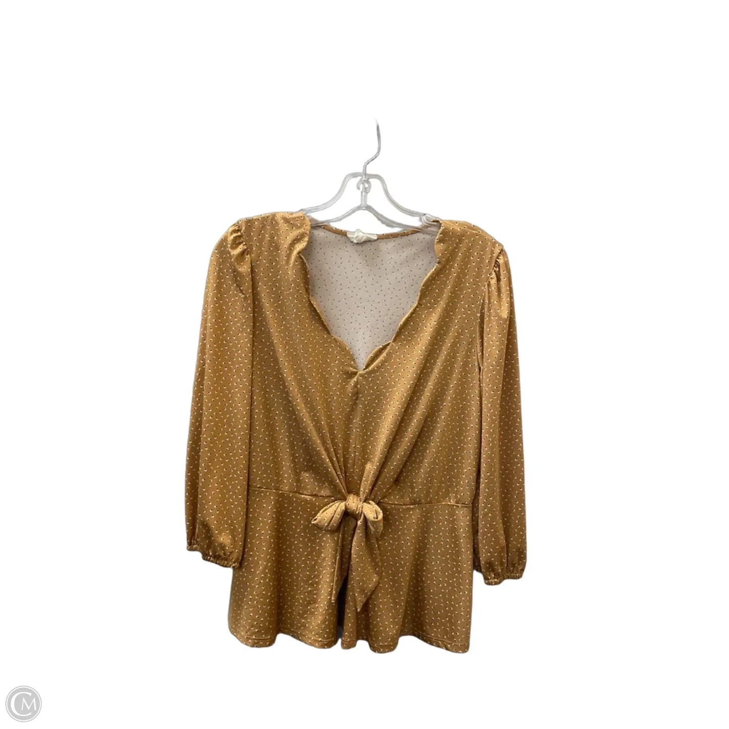Top Long Sleeve By Meraki In Brown, Size: L