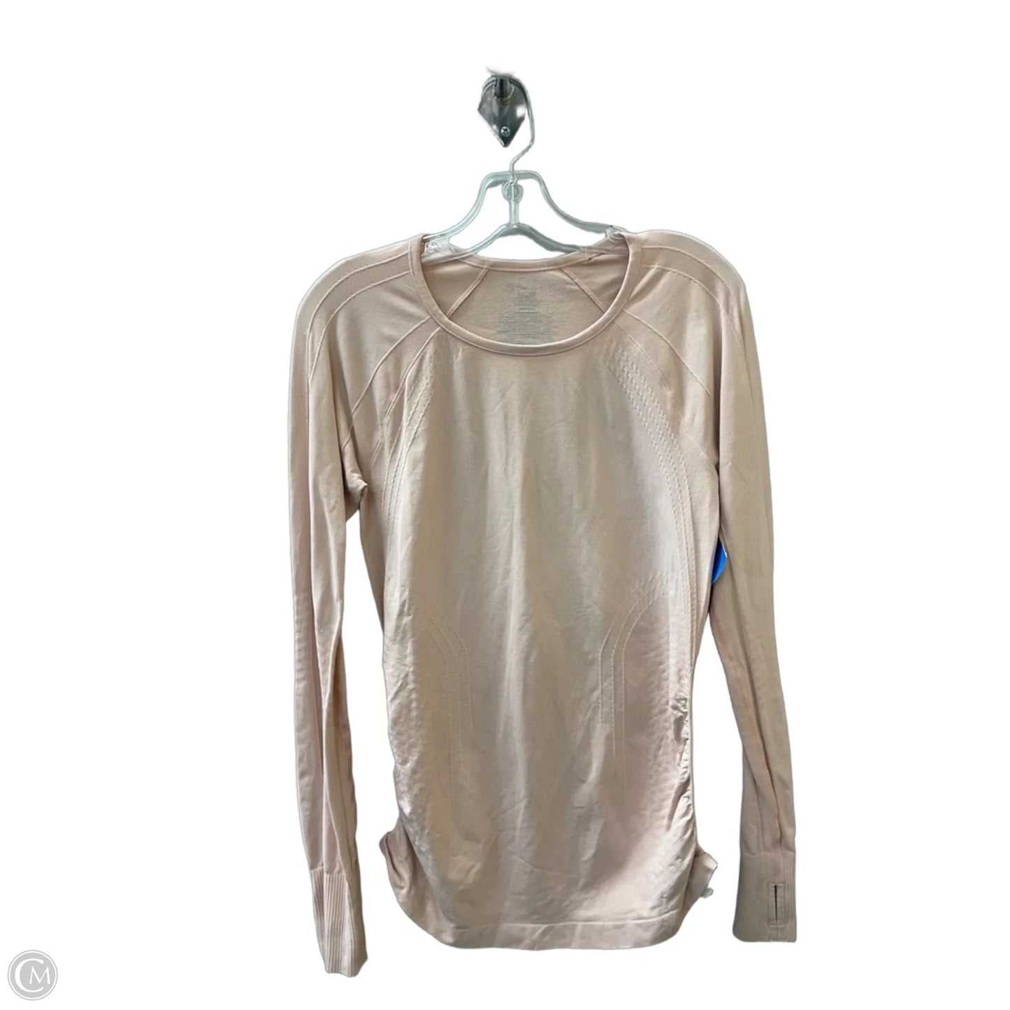 Athletic Top Long Sleeve Collar By Gaiam In Pink, Size: M