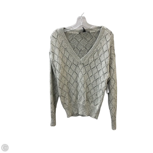 Sweater By White House Black Market In Green & Silver, Size: M