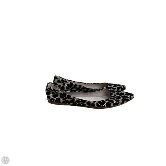 Shoes Flats By Maeve In Black & Gold, Size: 8
