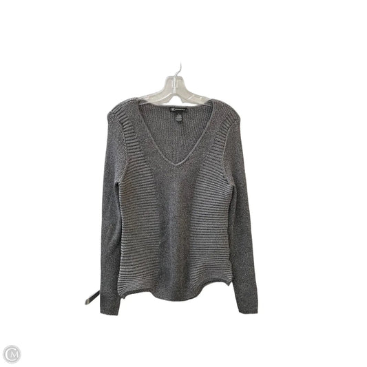 Sweater By Inc In Grey & Silver, Size: Xl