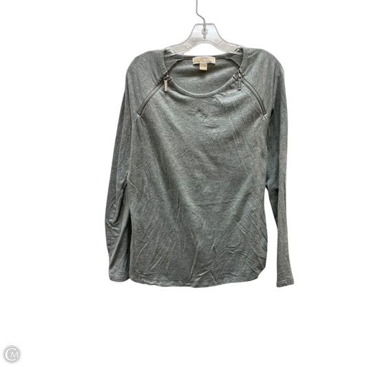 Top Long Sleeve Designer By Michael Kors In Grey, Size: L