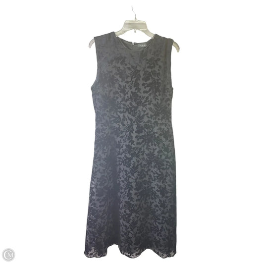 Dress Party Midi By Lauren By Ralph Lauren In Black, Size: 10