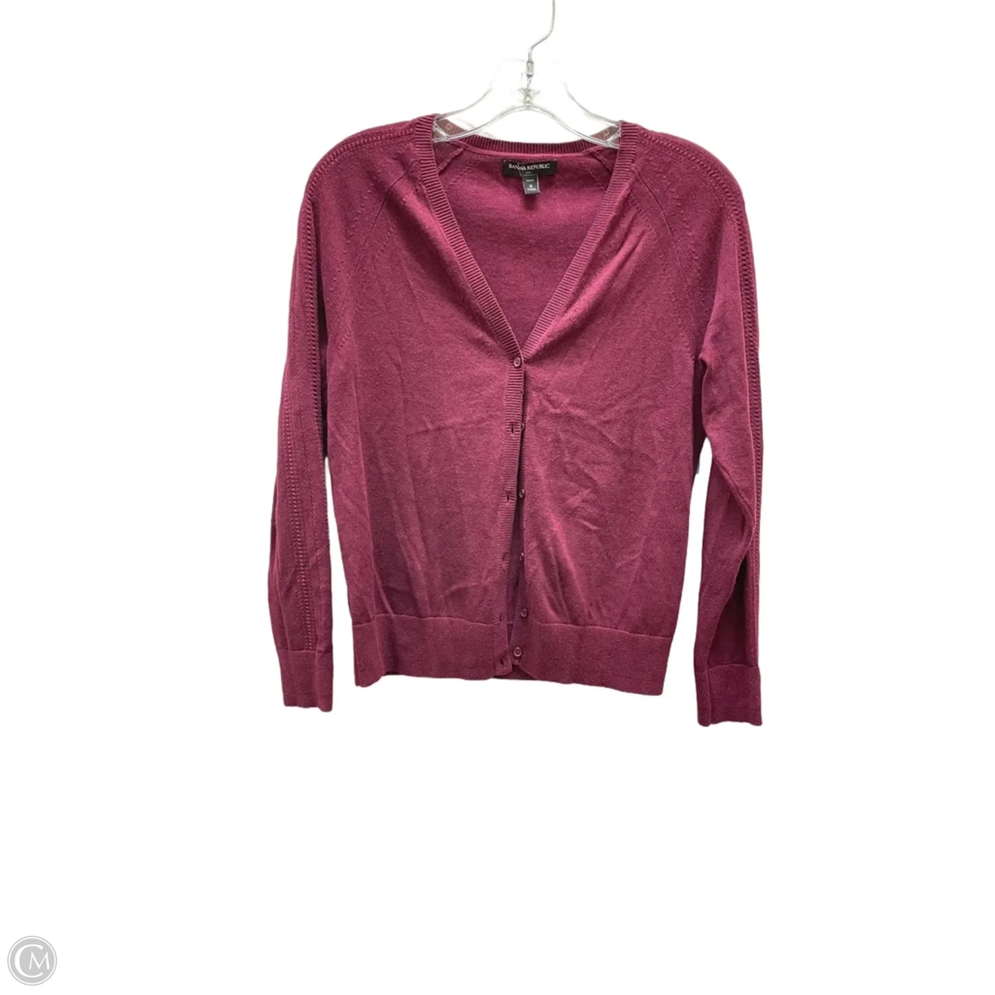Cardigan By Banana Republic In Maroon, Size: S