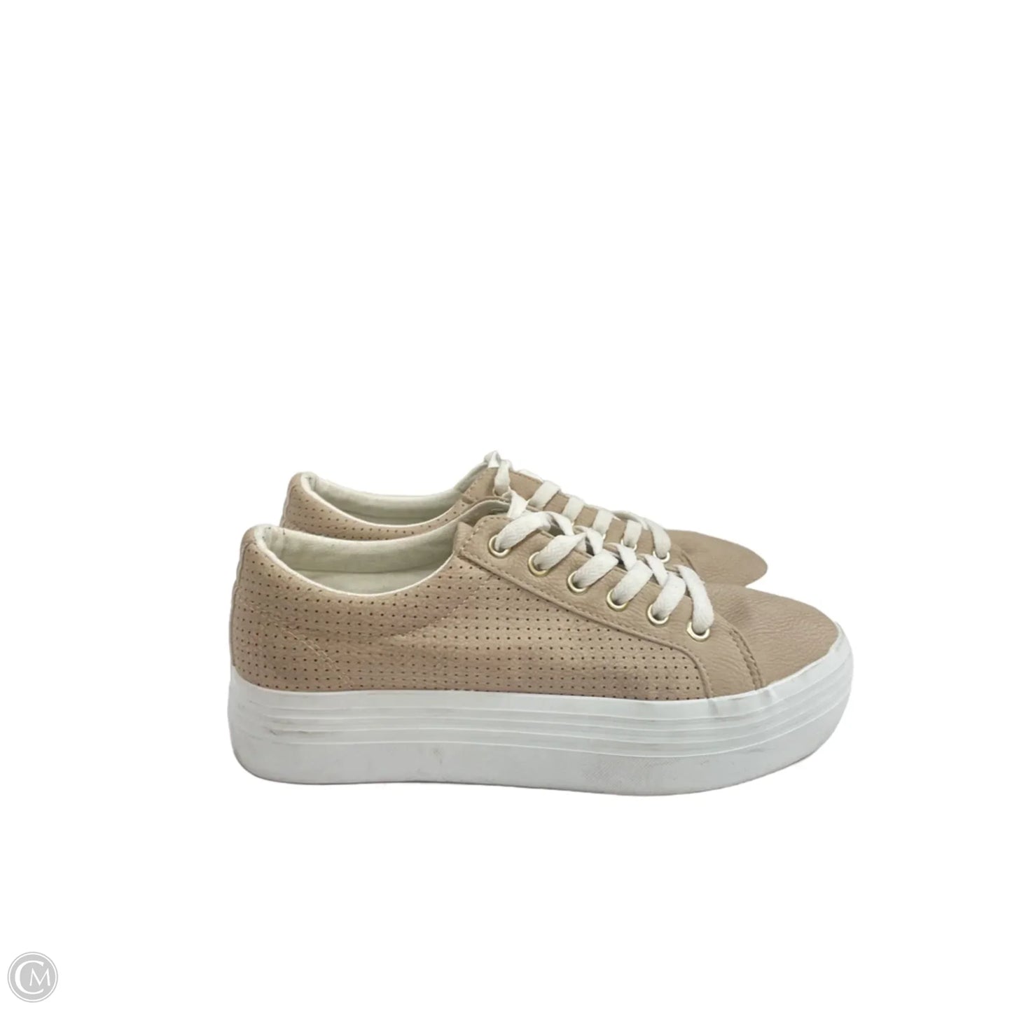 Shoes Sneakers Platform By Cme In Beige, Size: 8
