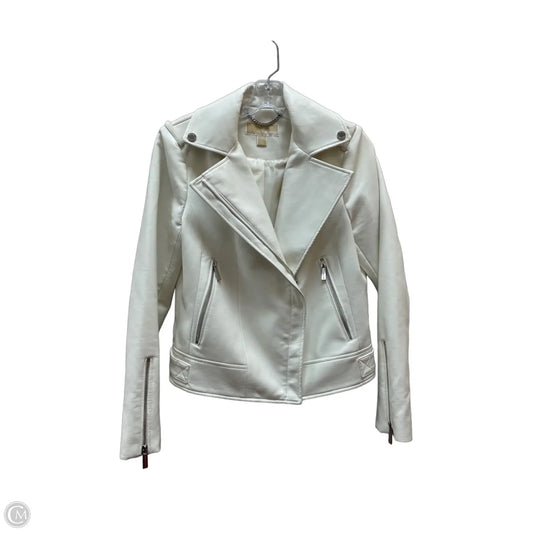Jacket Moto By Michael By Michael Kors In Cream, Size: S