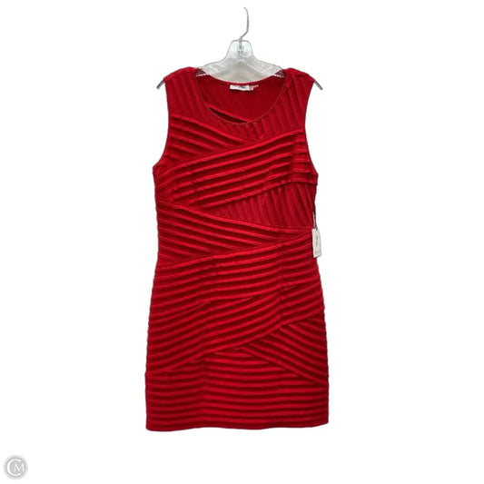 Dress Party Midi By Calvin Klein In Red, Size: L