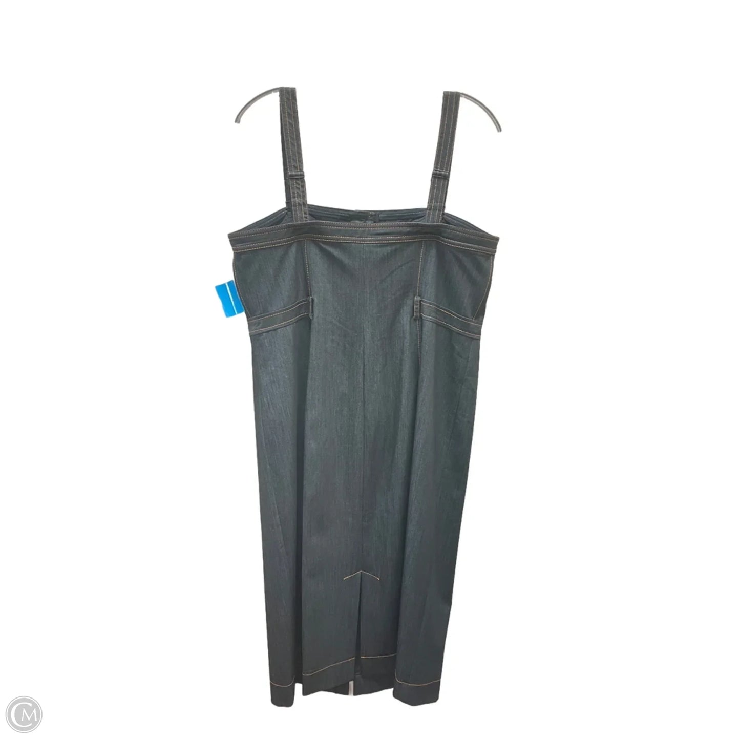 Dress Casual Midi By Calvin Klein In Blue, Size: L