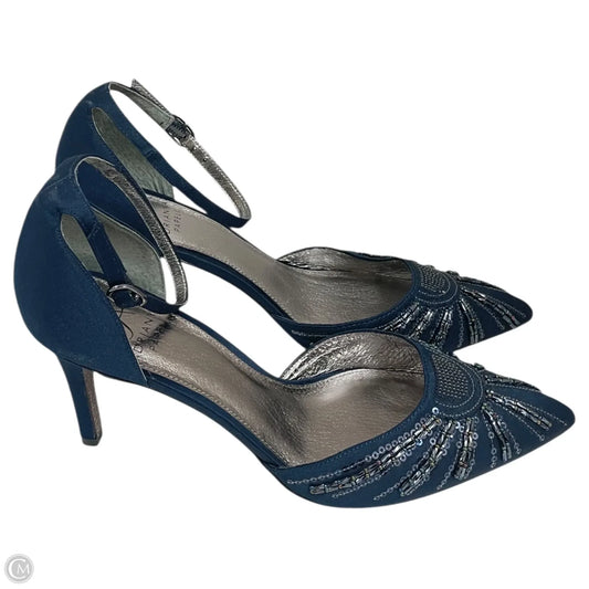 Shoes Heels Stiletto By Adrianna Papell In Blue, Size: 8