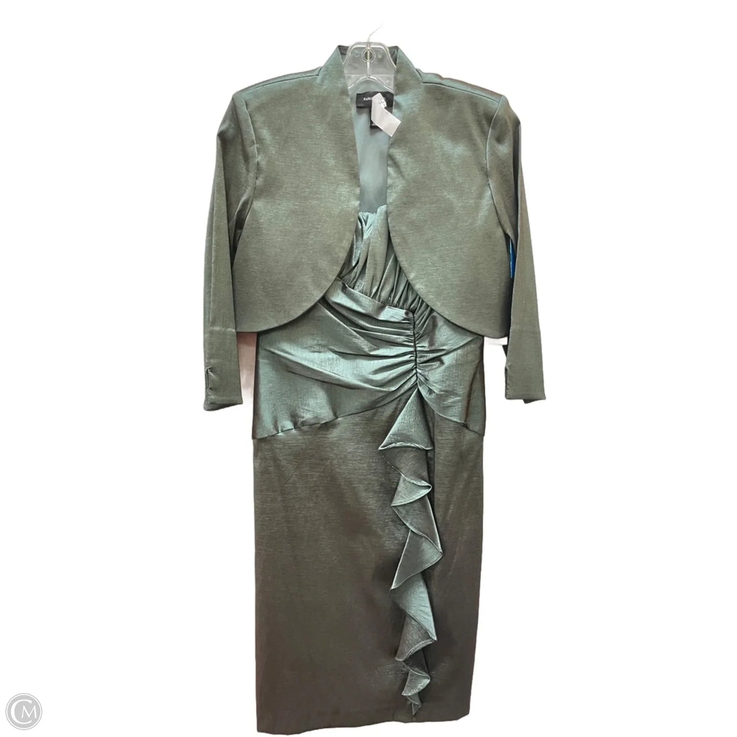 Dress Set 2pc By R And M Richards In Green, Size: S
