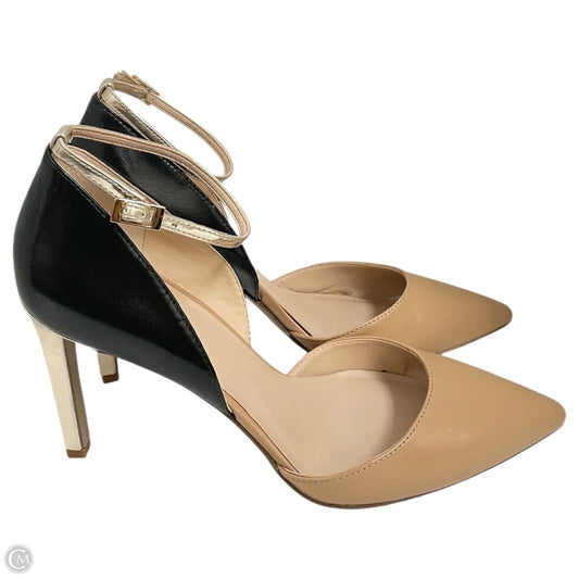 Shoes Heels Stiletto By Nine West In Black & Cream, Size: 8
