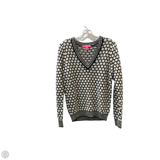 Sweater Designer By Lilly Pulitzer In Black & White, Size: S