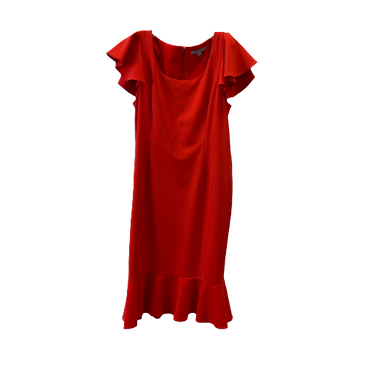Red Dress Casual Midi By Antonio Melani, Size: L