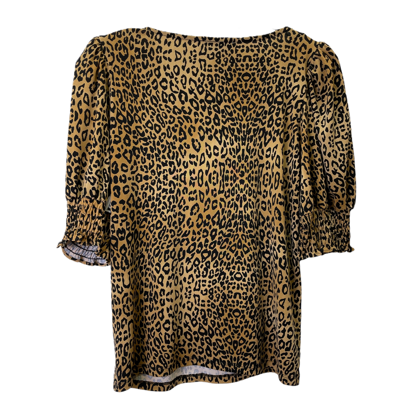 Animal Print Top Short Sleeve By Cece, Size: Xs