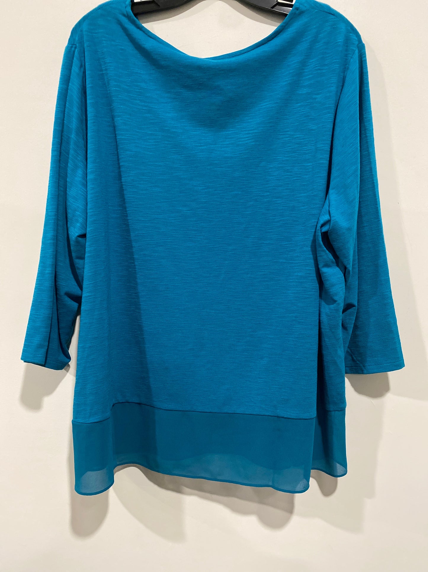 Top 3/4 Sleeve By Ellen Tracy  Size: 2x