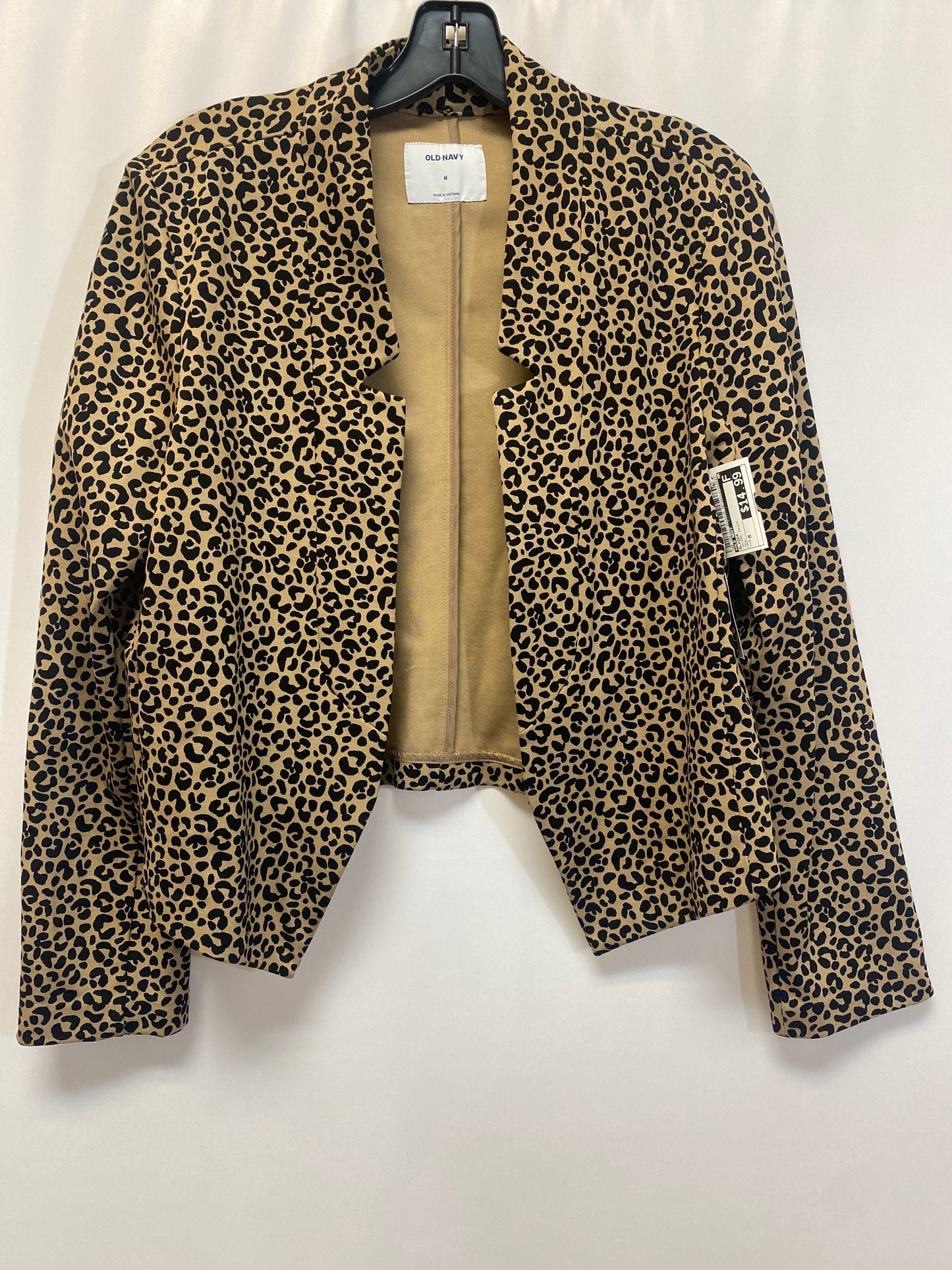 Animal Print Blazer Old Navy, Size M