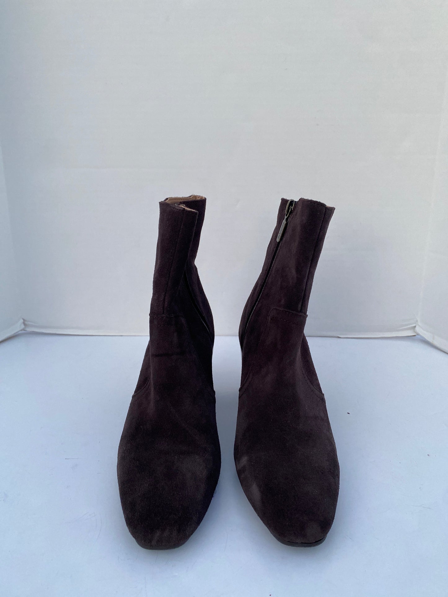 Grey Boots Ankle Heels Blondo, Size 7.5