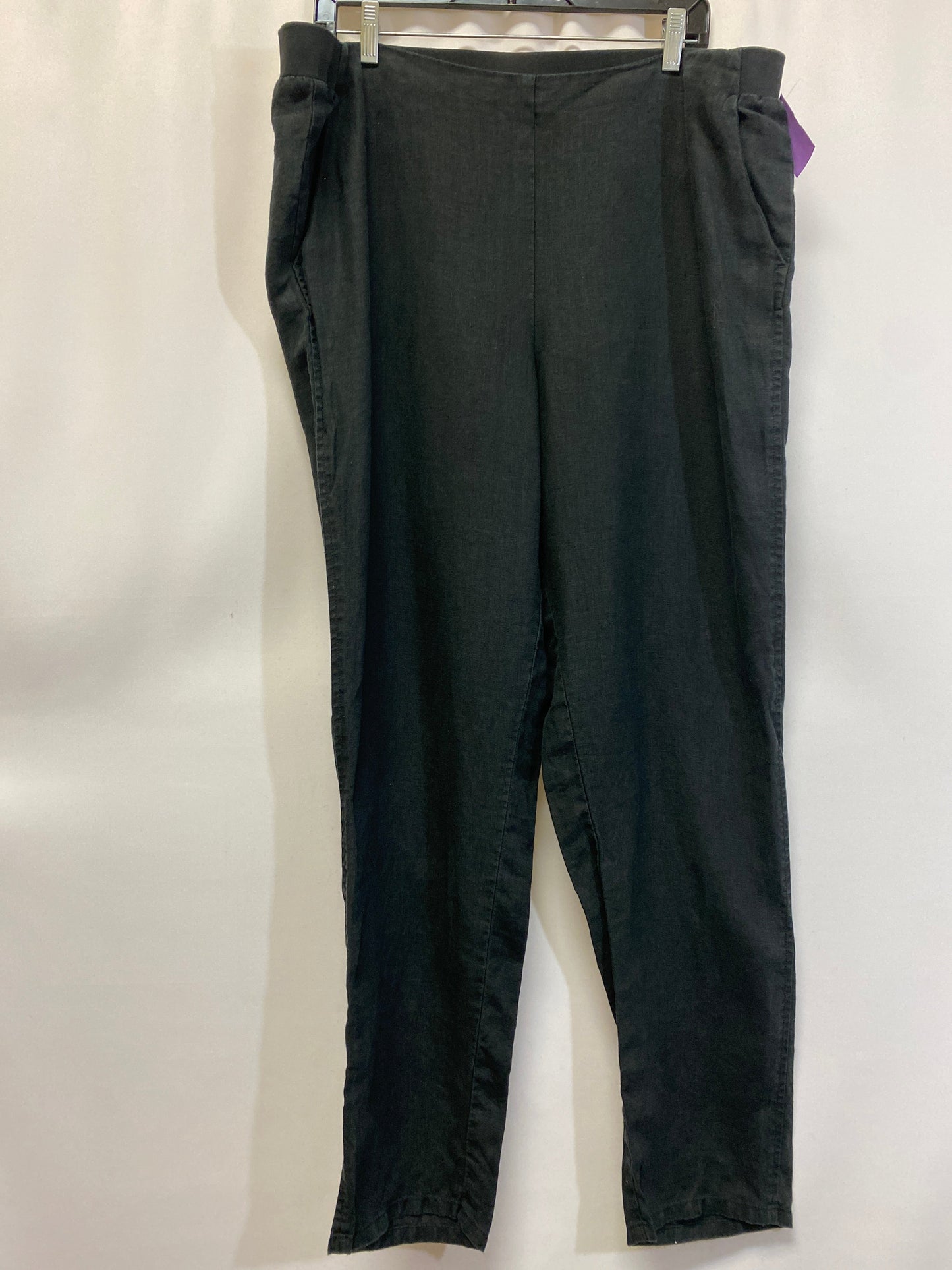 Black Pants Linen J. Jill, Size Xl