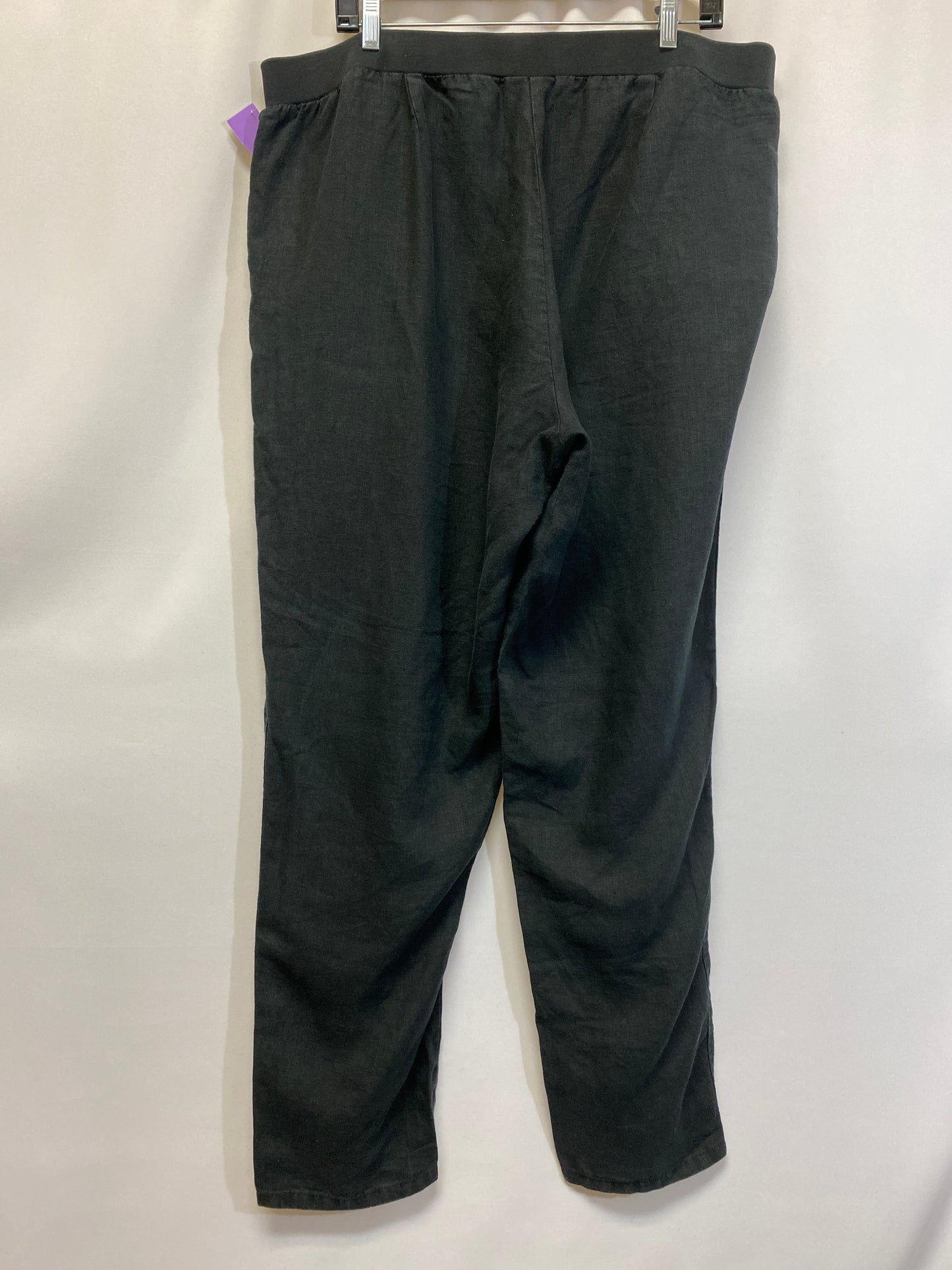 Black Pants Linen J. Jill, Size Xl