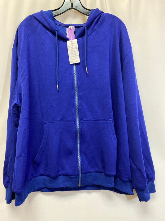 Blue Sweatshirt Hoodie Clothes Mentor, Size 2x