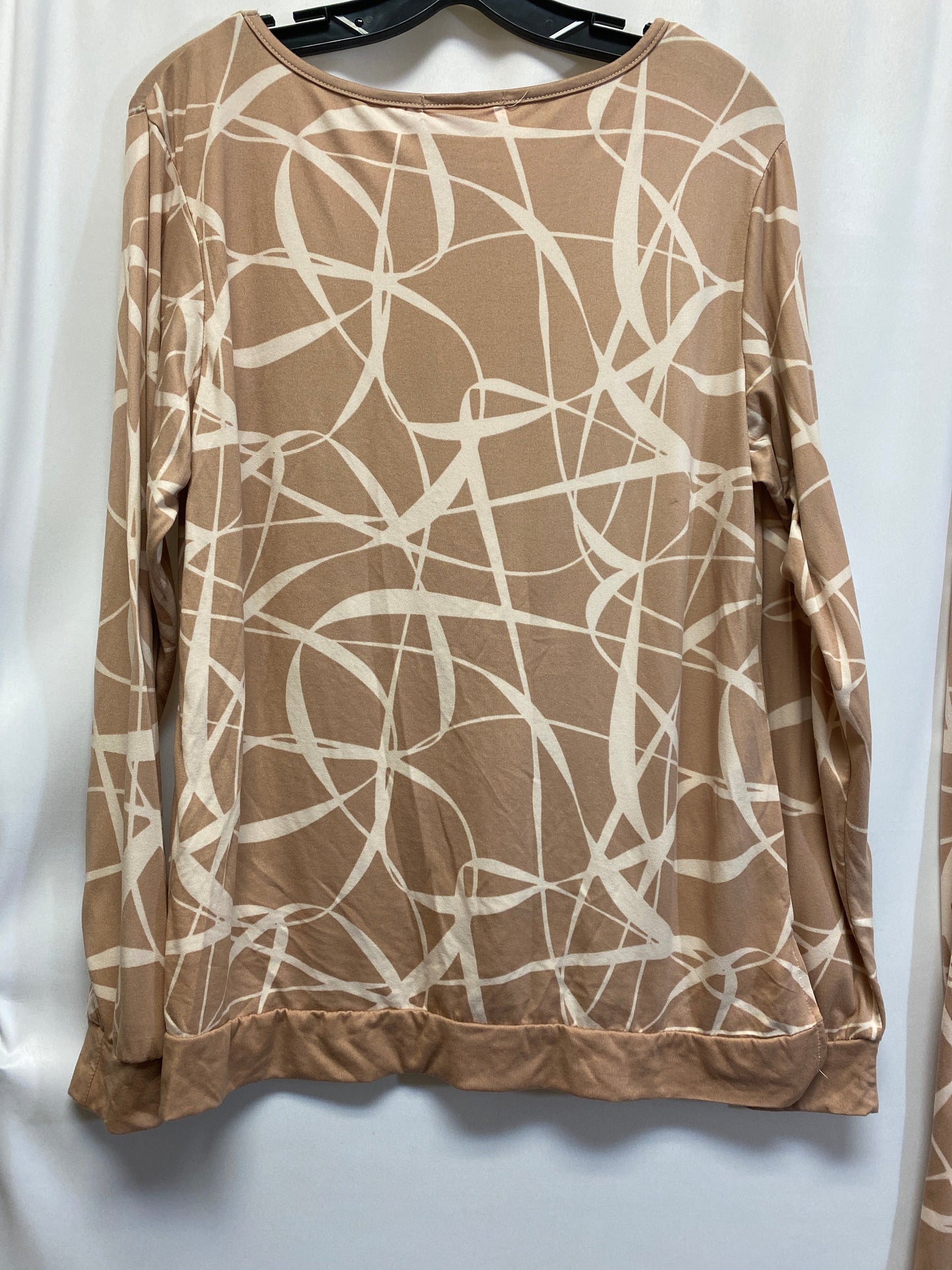 Tan Pajamas 2pc Christian Siriano, Size M