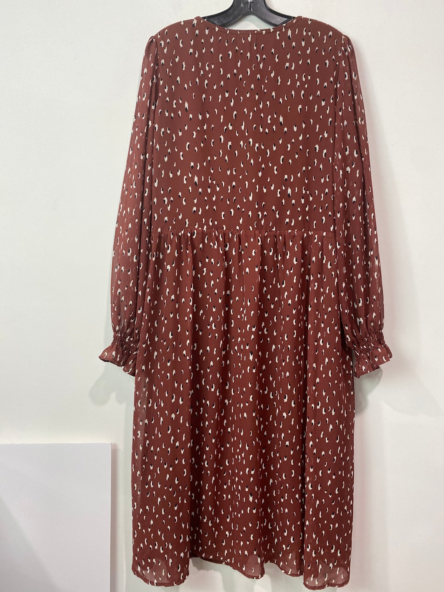 Brown Dress Casual Maxi Very J, Size 2x