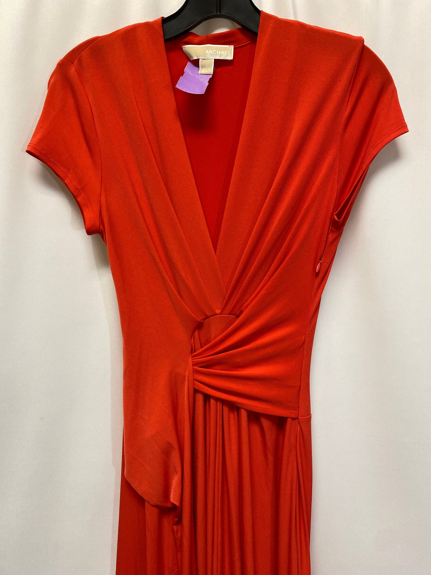 Red Dress Casual Maxi Michael By Michael Kors, Size S