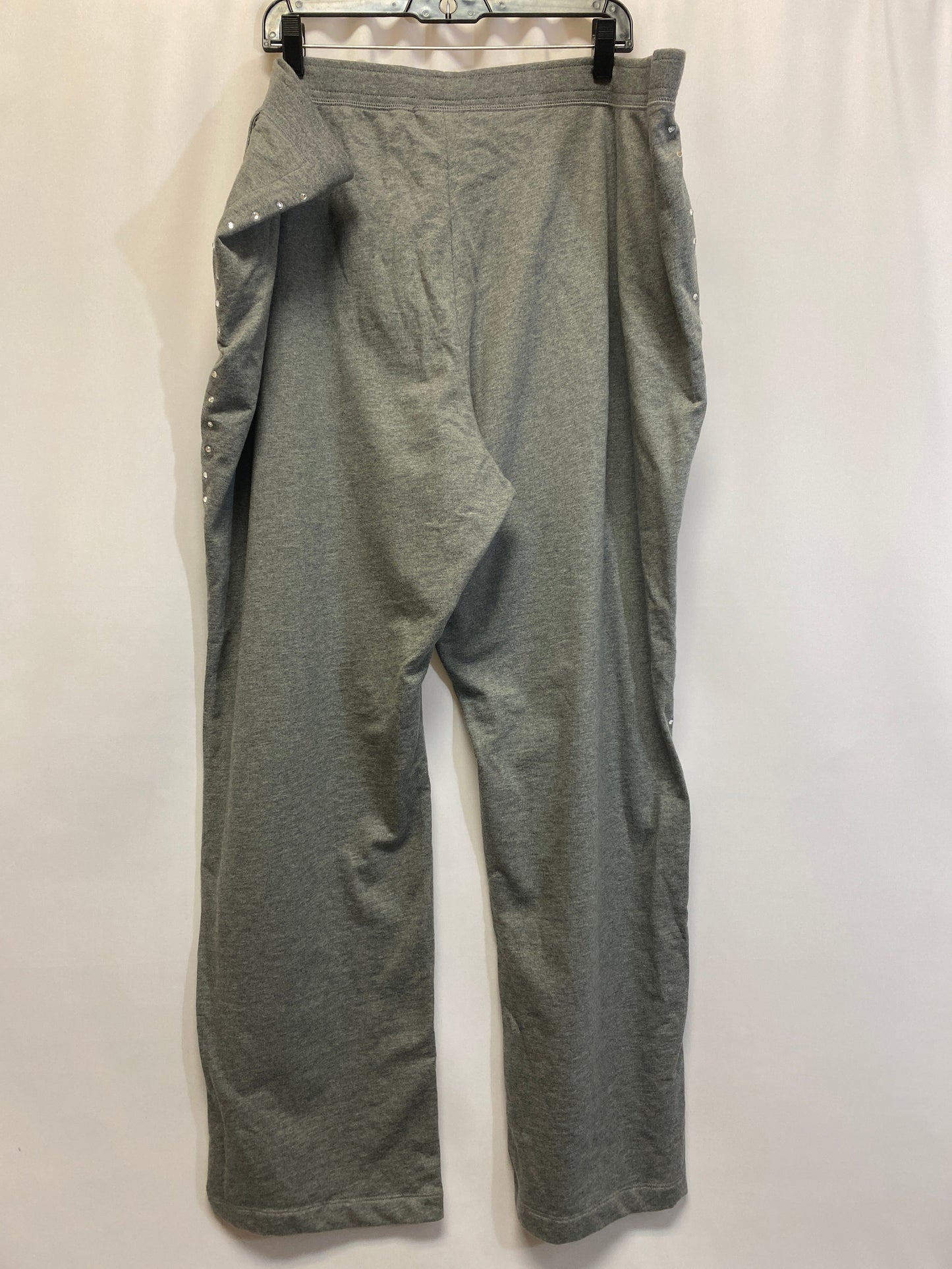 Grey Athletic Pants Jaclyn Smith, Size 3x