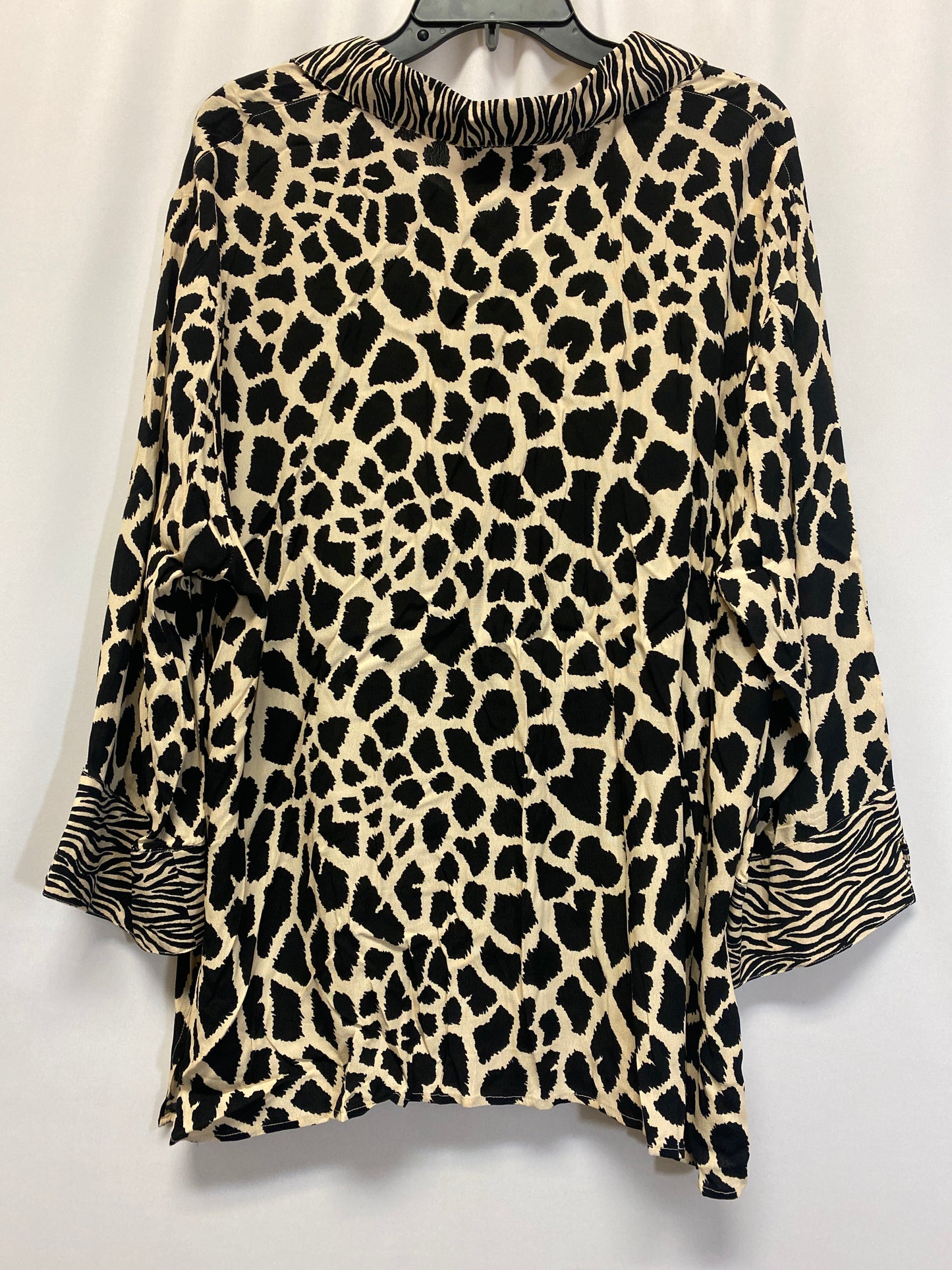 Animal Print Top Long Sleeve Alfred Dunner, Size 2x