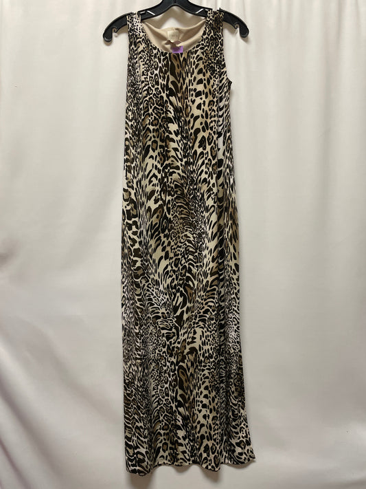 Animal Print Dress Casual Midi Chicos, Size S