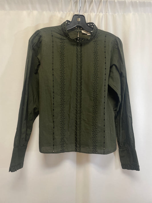 Top Long Sleeve By Loft In Green, Size: Xs