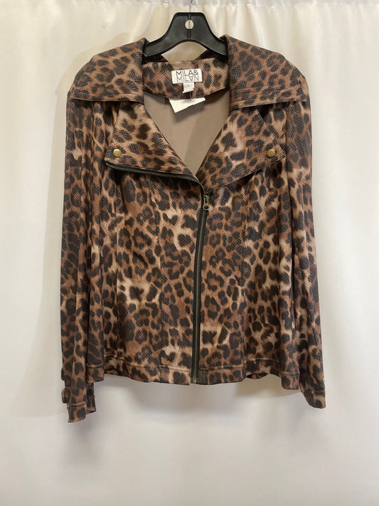 Jacket Other By Clothes Mentor In Animal Print, Size: L