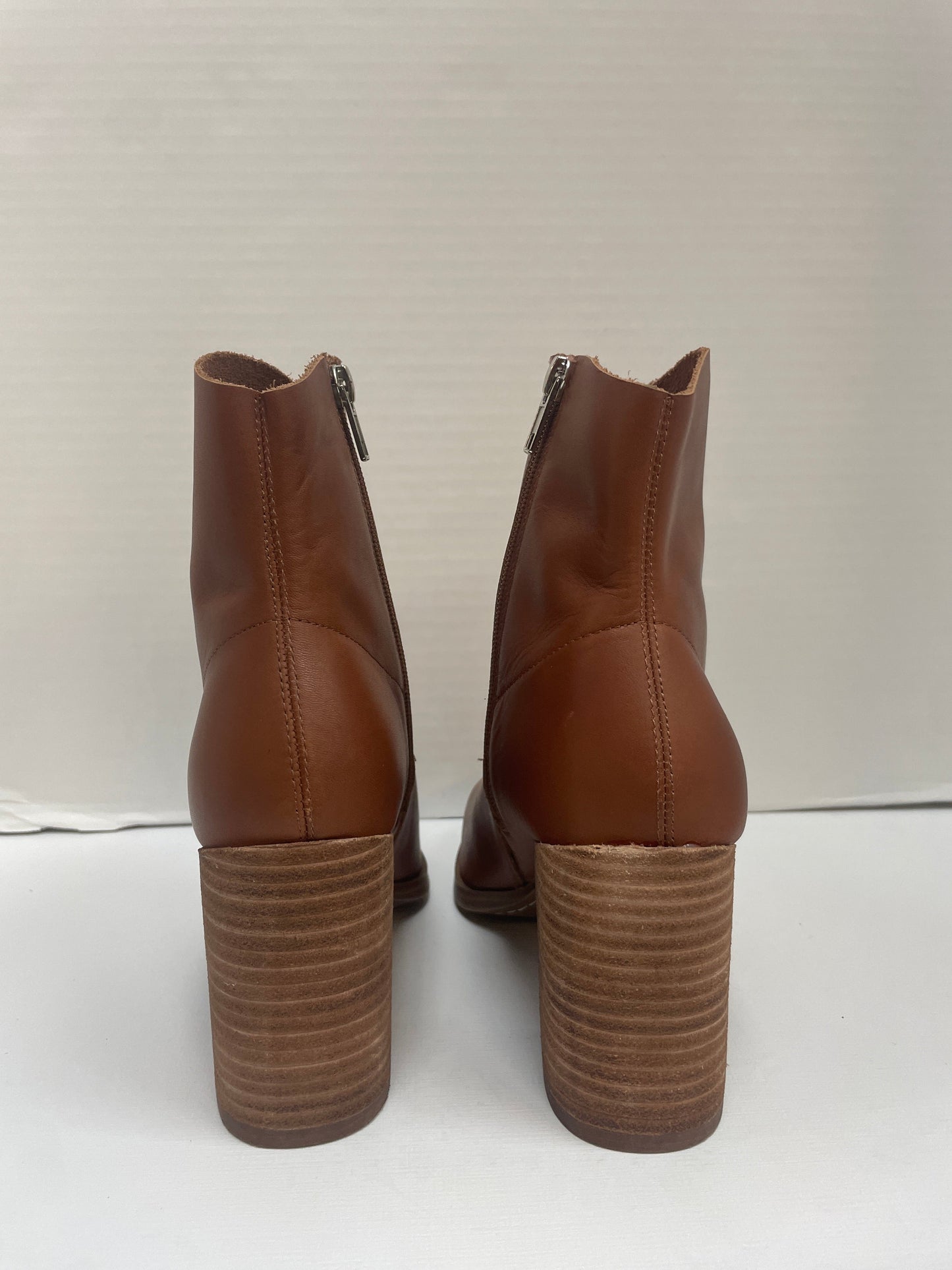 Boots Ankle Heels By Steve Madden In Brown, Size: 9