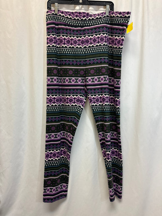 Pajama Pants By Cuddl Duds In Purple, Size: 2x