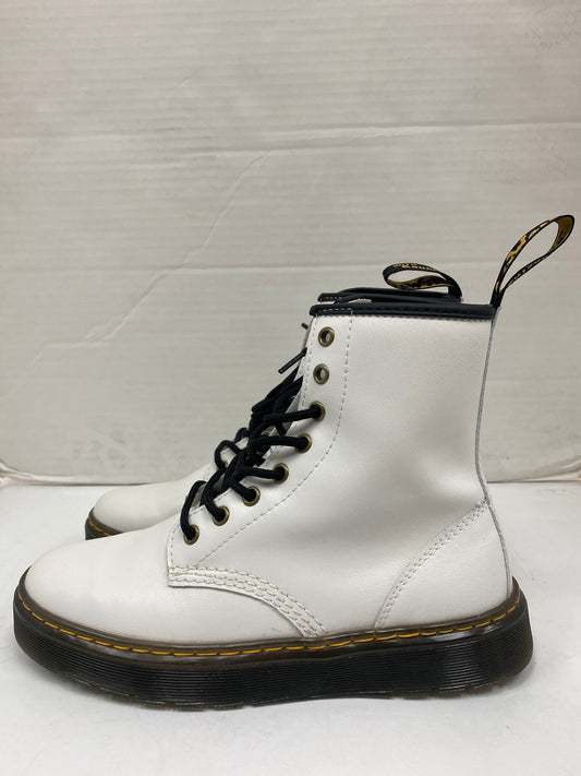 Boots Combat By Dr Martens In White, Size: 8