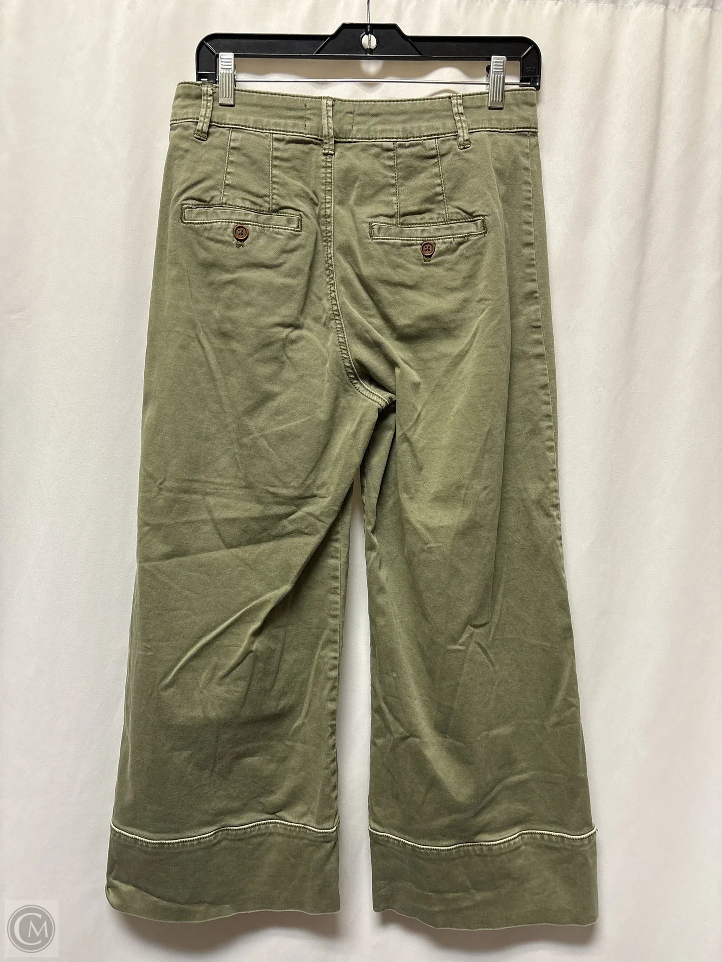 Pants Cropped By Anthropologie In Green, Size: 4