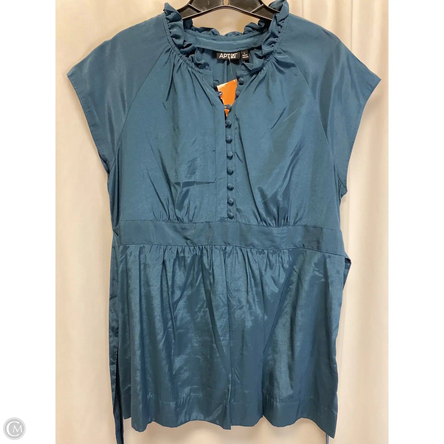 Top Sleeveless By Apt 9 In Blue, Size: L