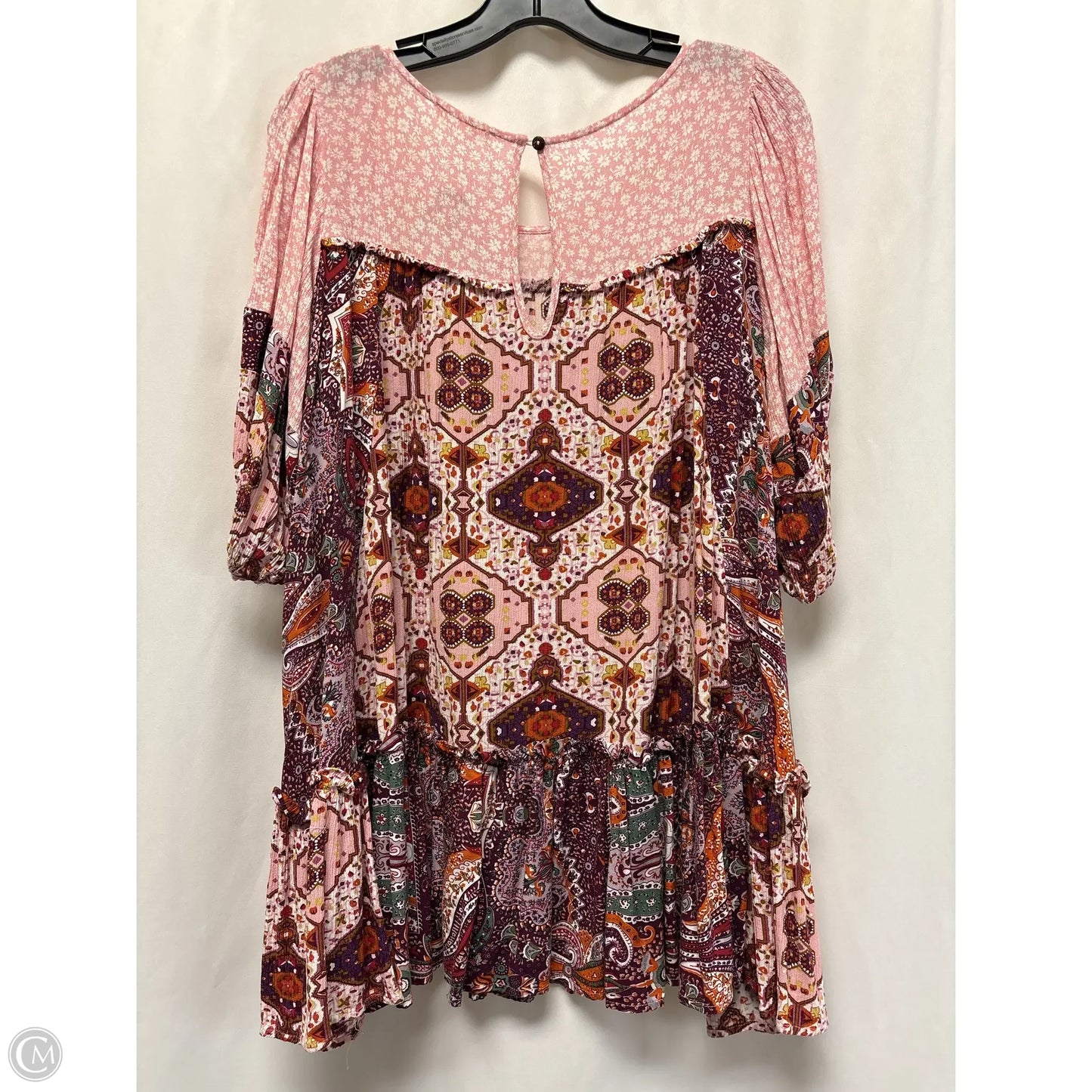 Top Short Sleeve By Easel In Pink, Size: S